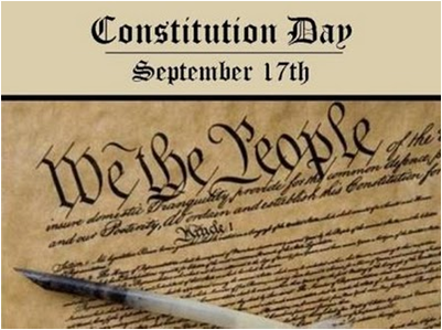Constitution Day is an American federal observance that recognizes the adoption of the United States Constitution and those who have become U.S. citizens.